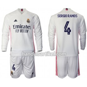 Real Madrid Sergio Ramos 4 Kinder Heim Trikotsatz 2020/21 Langarm (+ Kurze Hosen)